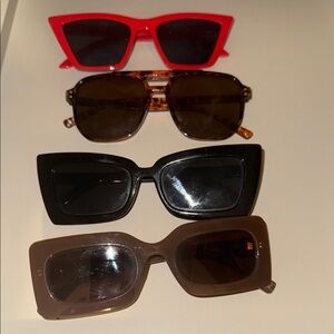 Missguided Women's Sunglasses Collection - Red, Brown, Black, Tan